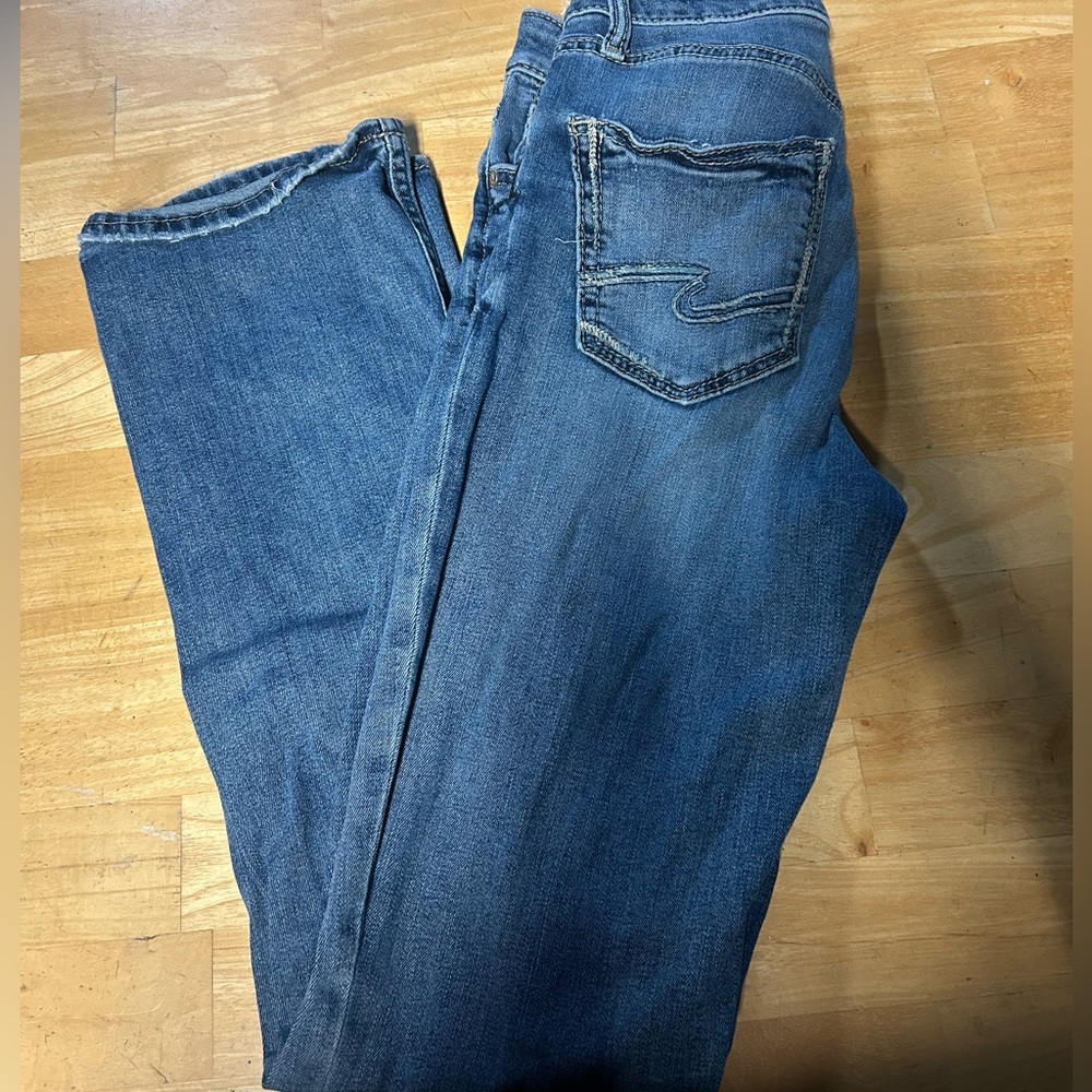 Silver Jeans Women's Boot Cut Blue Denim Jeans